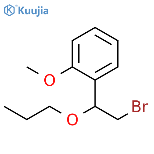 1-(2-bromo-1-propoxyethyl)-2-methoxybenzene structure