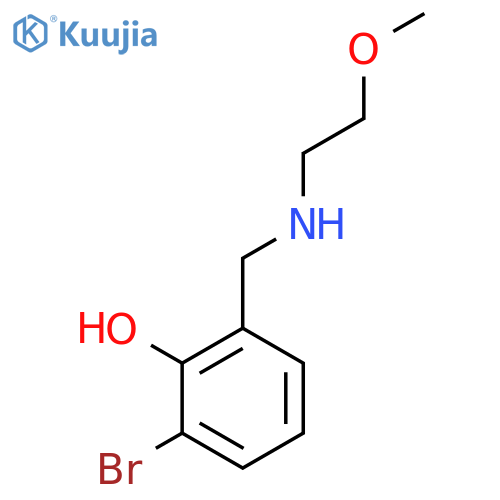 2-bromo-6-{(2-methoxyethyl)aminomethyl}phenol structure