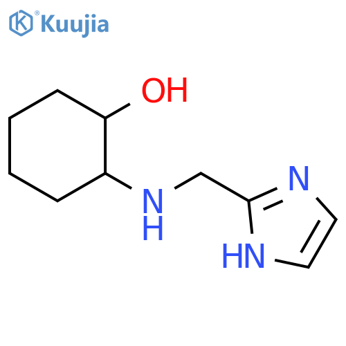 2-{[(1H-imidazol-2-yl)methyl]amino}cyclohexan-1-ol structure