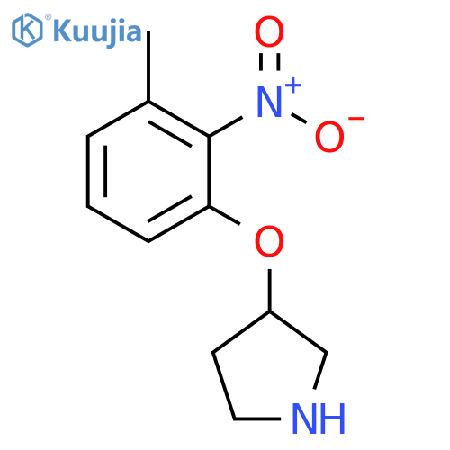 3-(3-methyl-2-nitrophenoxy)pyrrolidine structure