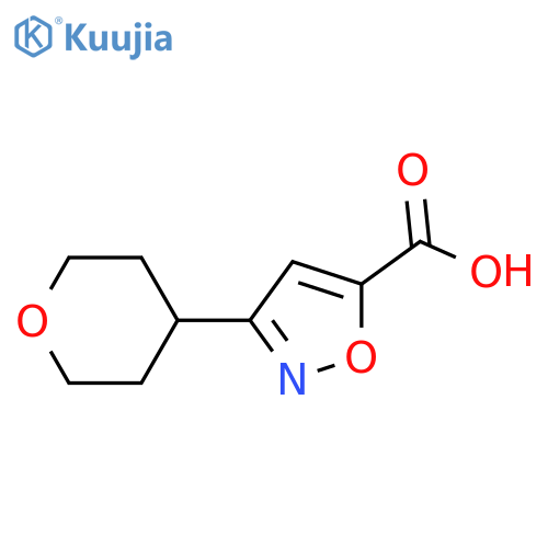 3-(oxan-4-yl)-1,2-oxazole-5-carboxylic acid structure