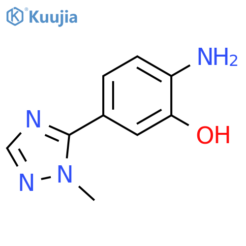 2-amino-5-(1-methyl-1H-1,2,4-triazol-5-yl)phenol structure