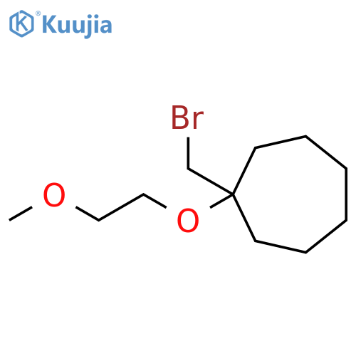 1-(bromomethyl)-1-(2-methoxyethoxy)cycloheptane structure