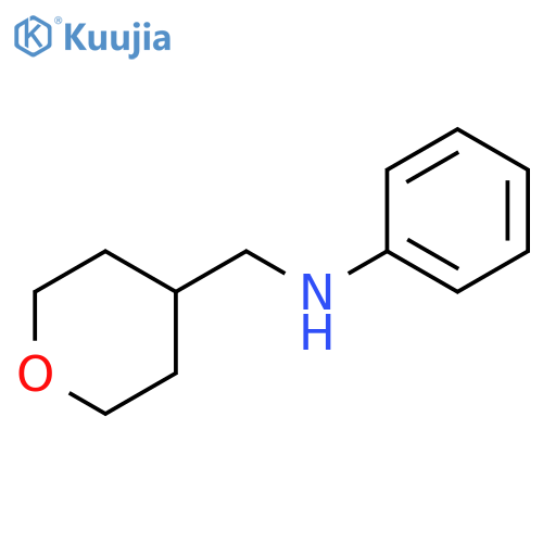 N-[(oxan-4-yl)methyl]aniline structure
