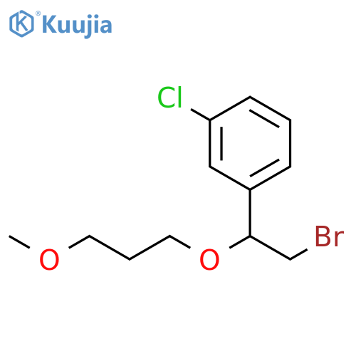 1-2-bromo-1-(3-methoxypropoxy)ethyl-3-chlorobenzene structure