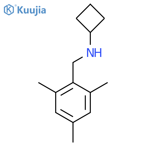 N-[(2,4,6-Trimethylphenyl)methyl]cyclobutanamine structure