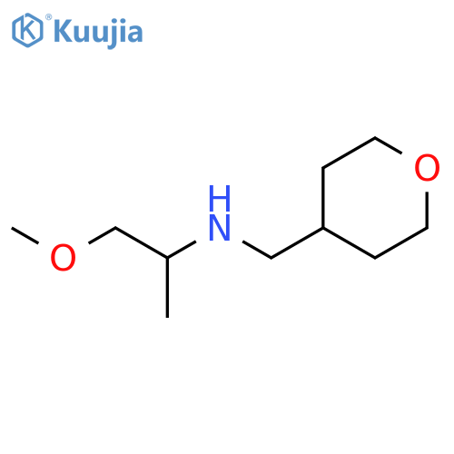 (1-methoxypropan-2-yl)[(oxan-4-yl)methyl]amine structure