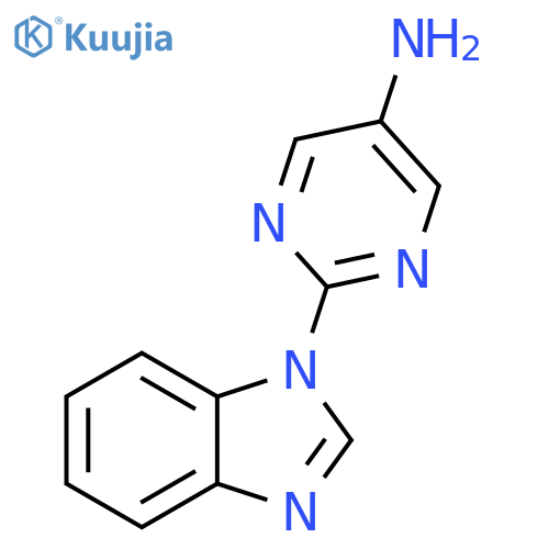 2-(1H-1,3-benzodiazol-1-yl)pyrimidin-5-amine structure