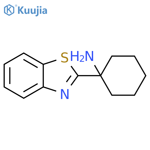 1-(1,3-benzothiazol-2-yl)cyclohexan-1-amine structure