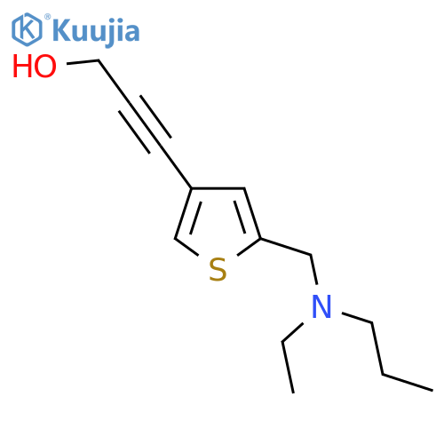 3-(5-{ethyl(propyl)aminomethyl}thiophen-3-yl)prop-2-yn-1-ol structure