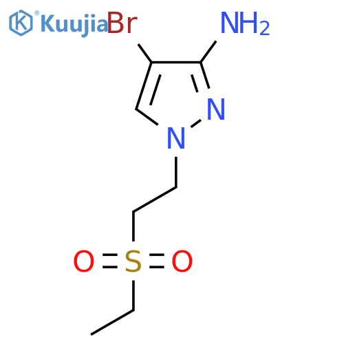 4-bromo-1-2-(ethanesulfonyl)ethyl-1H-pyrazol-3-amine structure