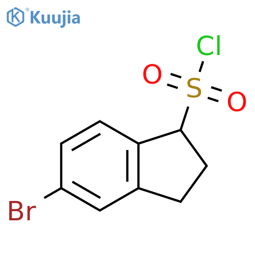 5-bromo-2,3-dihydro-1H-indene-1-sulfonyl chloride structure