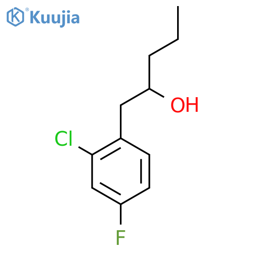 1-(2-Chloro-4-fluorophenyl)-2-pentanol structure
