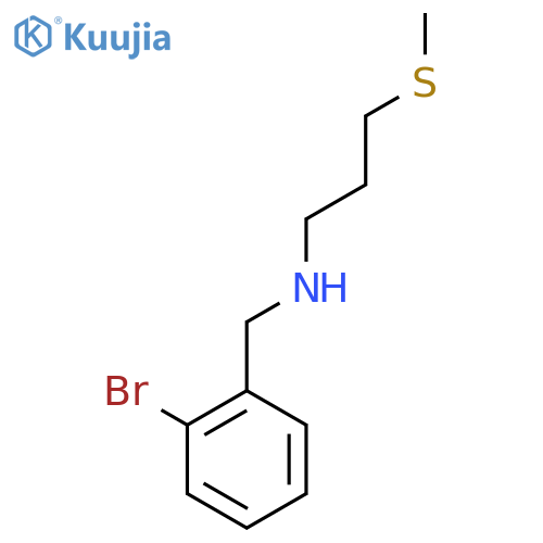 (2-bromophenyl)methyl3-(methylsulfanyl)propylamine structure
