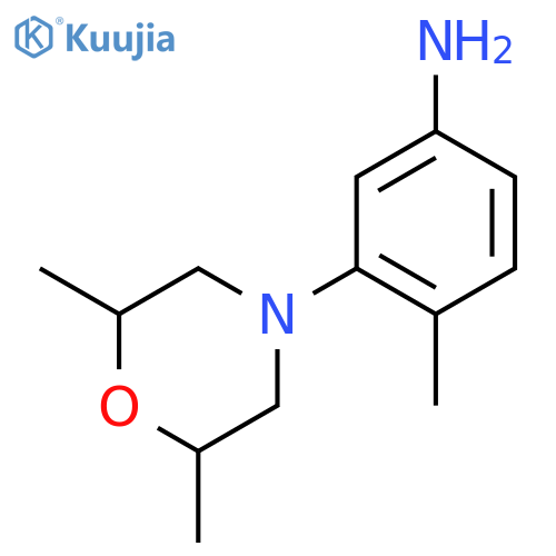 3-(2,6-dimethylmorpholino)-4-methylaniline structure