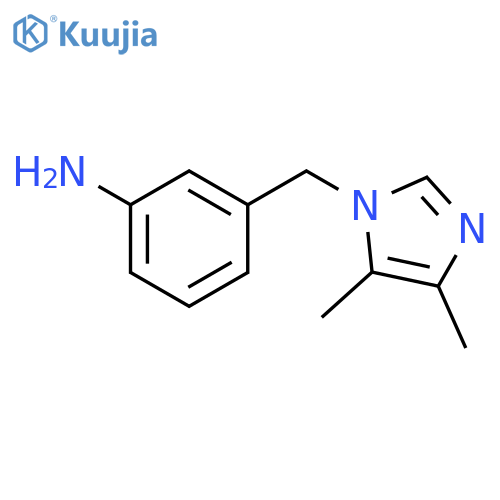 3-(4,5-dimethyl-1H-imidazol-1-yl)methylaniline structure