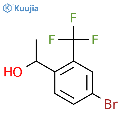 1-[4-Bromo-2-(trifluoromethyl)phenyl]ethanol structure