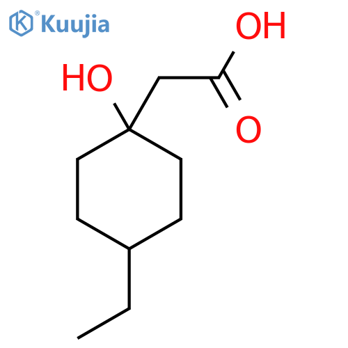2-(4-Ethyl-1-hydroxycyclohexyl)acetic acid structure