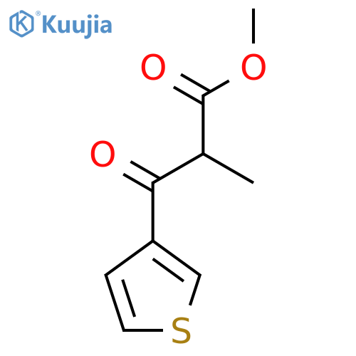 methyl 2-methyl-3-oxo-3-(thiophen-3-yl)propanoate structure
