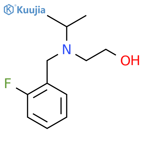2-[(2-Fluoro-benzyl)-isopropyl-amino]-ethanol structure