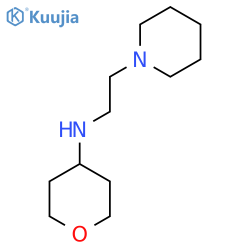 N-[2-(Piperidin-1-yl)ethyl]oxan-4-amine structure
