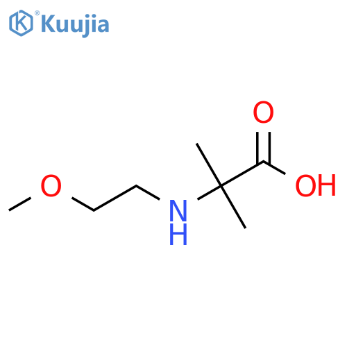 2-(2-methoxyethyl)amino-2-methylpropanoic acid structure