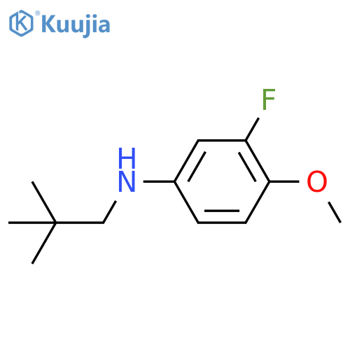 N-(2,2-dimethylpropyl)-3-fluoro-4-methoxyaniline structure