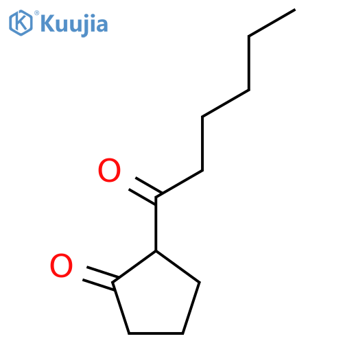 2-Hexanoylcyclopentan-1-one structure