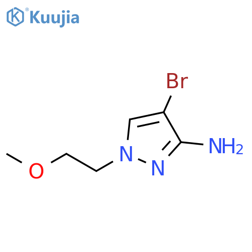 1H-Pyrazol-3-amine, 4-bromo-1-(2-methoxyethyl)- structure