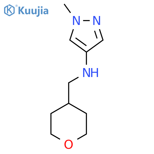 1-methyl-N-[(oxan-4-yl)methyl]-1H-pyrazol-4-amine structure