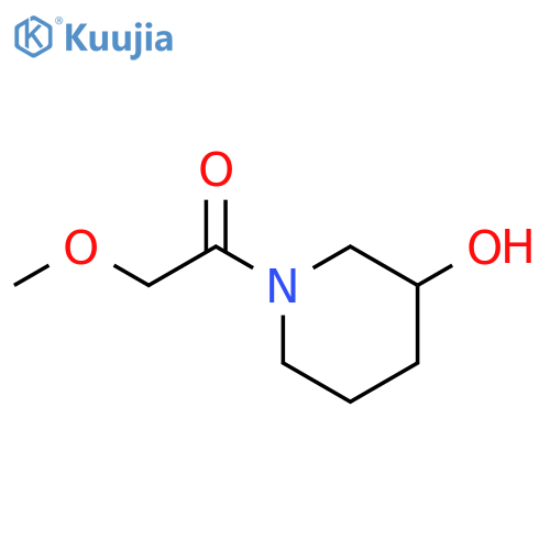 1-(3-hydroxypiperidin-1-yl)-2-methoxyethan-1-one structure