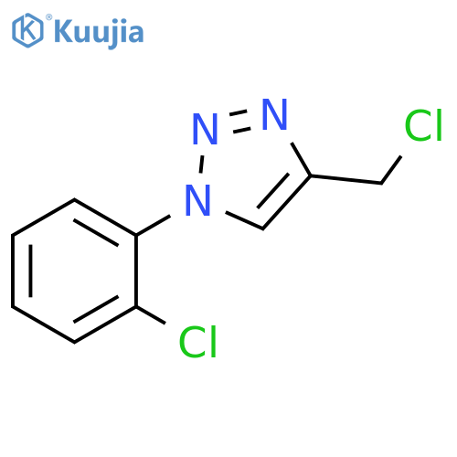 4-(chloromethyl)-1-(2-chlorophenyl)-1H-1,2,3-triazole structure