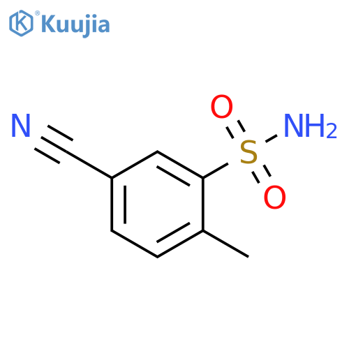 5-cyano-2-methylbenzene-1-sulfonamide structure
