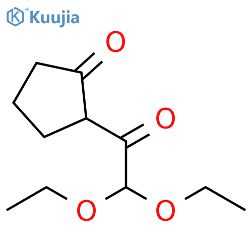 2-(2,2-diethoxyacetyl)cyclopentan-1-one structure