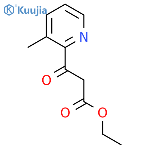 Ethyl 3-(3-methylpyridin-2-yl)-3-oxopropanoate structure