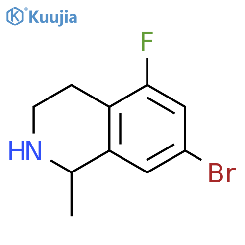 7-Bromo-5-fluoro-2-methyl-1,2,3,4-tetrahydro-isoquinoline structure