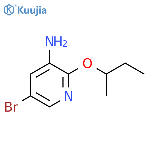 5-Bromo-2-(butan-2-yloxy)pyridin-3-amine structure