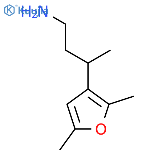 3-(2,5-dimethylfuran-3-yl)butan-1-amine structure