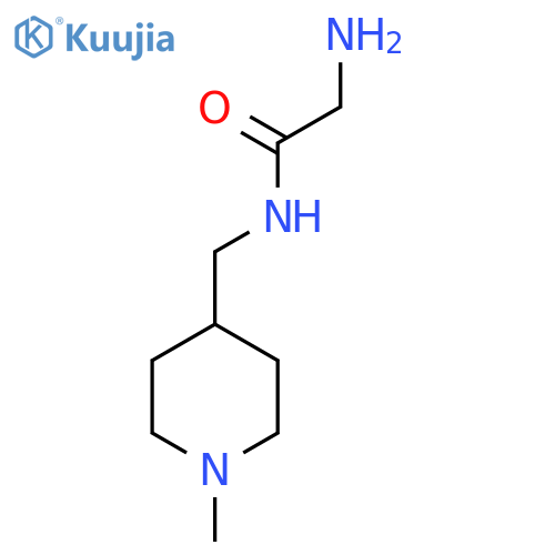2-Amino-N-(1-methyl-piperidin-4-ylmethyl)-acetamide structure