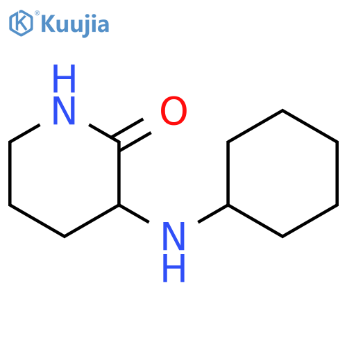 3-(cyclohexylamino)piperidin-2-one structure