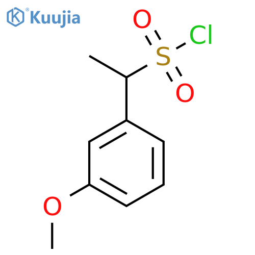 1-(3-Methoxyphenyl)ethane-1-sulfonyl chloride structure