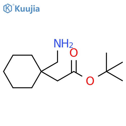 tert-butyl 2-1-(aminomethyl)cyclohexylacetate structure