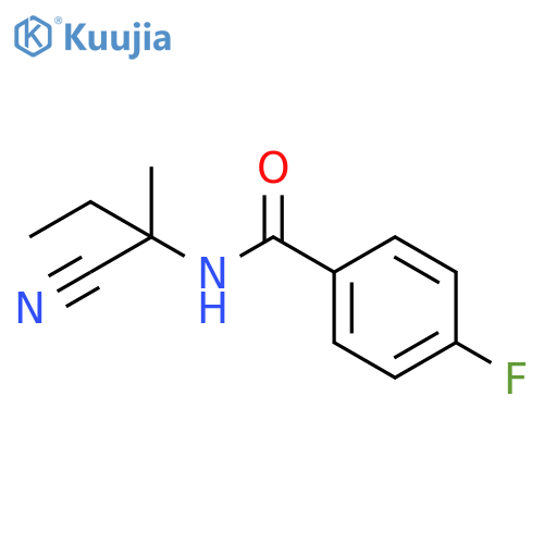 N-(1-Cyano-1-methylpropyl)-4-fluorobenzamide structure