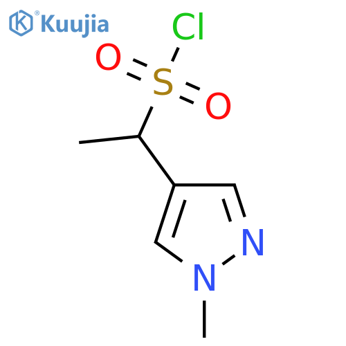1-(1-Methyl-1H-pyrazol-4-yl)ethane-1-sulfonyl chloride structure