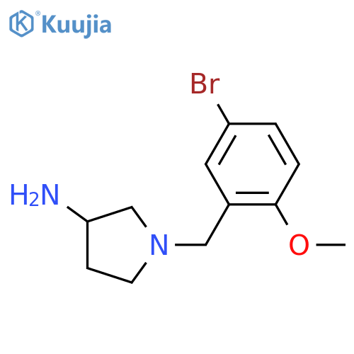 1-(5-Bromo-2-methoxybenzyl)pyrrolidin-3-amine structure