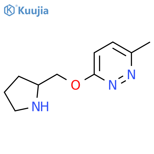 3-Methyl-6-[(pyrrolidin-2-yl)methoxy]pyridazine structure