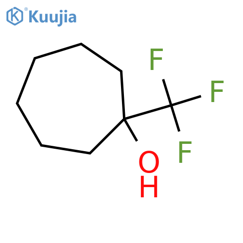 1-(trifluoromethyl)cycloheptan-1-ol structure