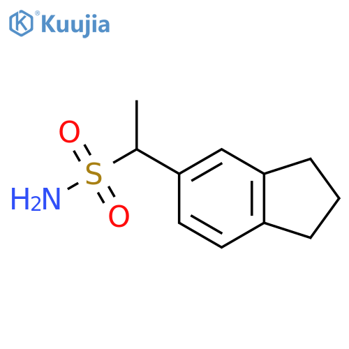 1-(2,3-dihydro-1H-inden-5-yl)ethanesulfonamide structure