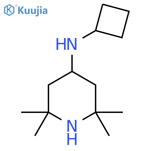 N-cyclobutyl-2,2,6,6-tetramethylpiperidin-4-amine structure