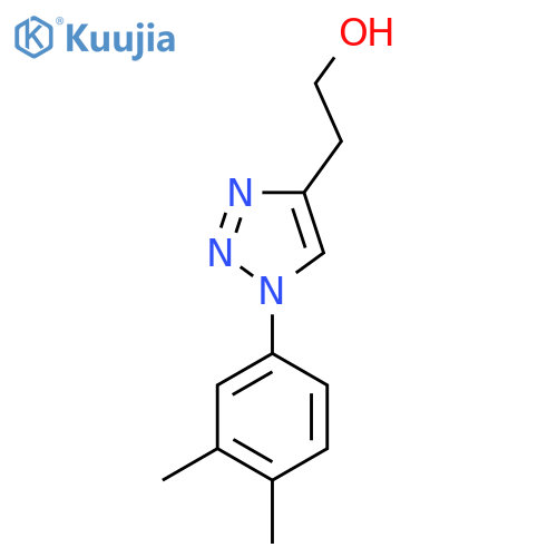2-1-(3,4-dimethylphenyl)-1H-1,2,3-triazol-4-ylethan-1-ol structure